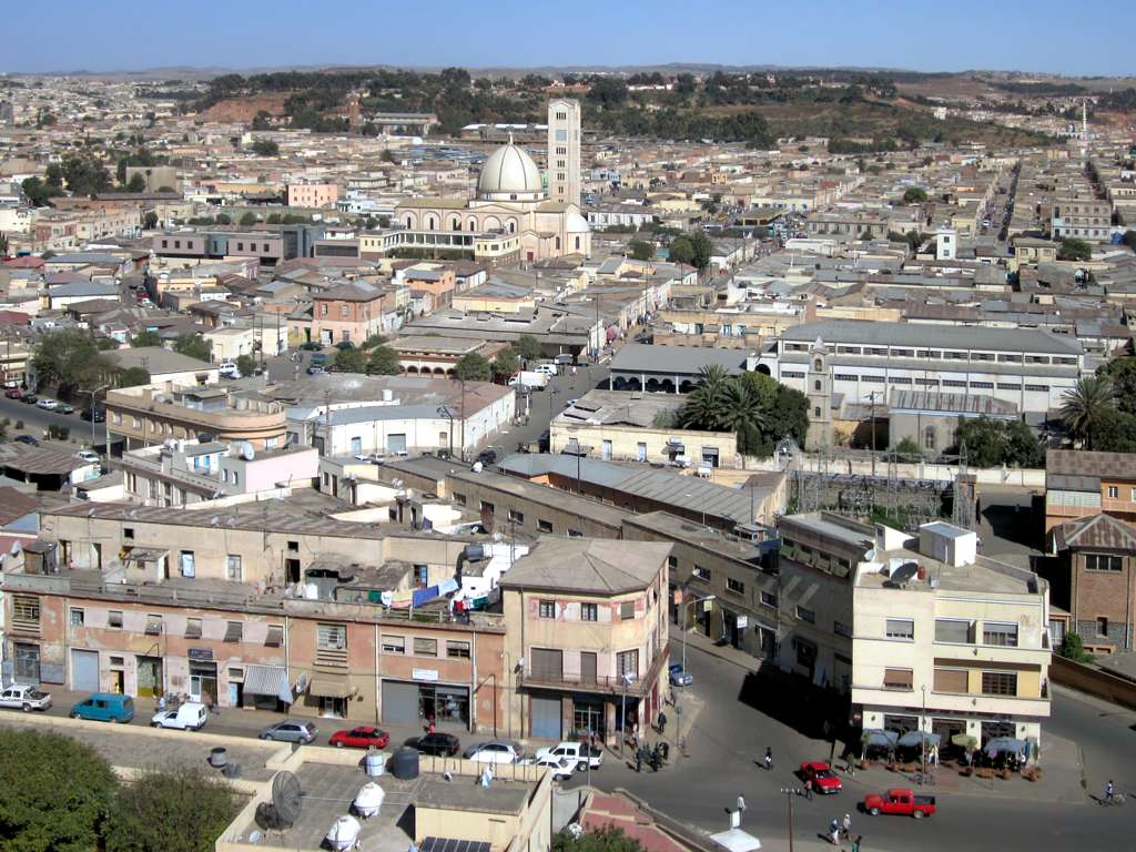 Город Асмэра в Эритреи