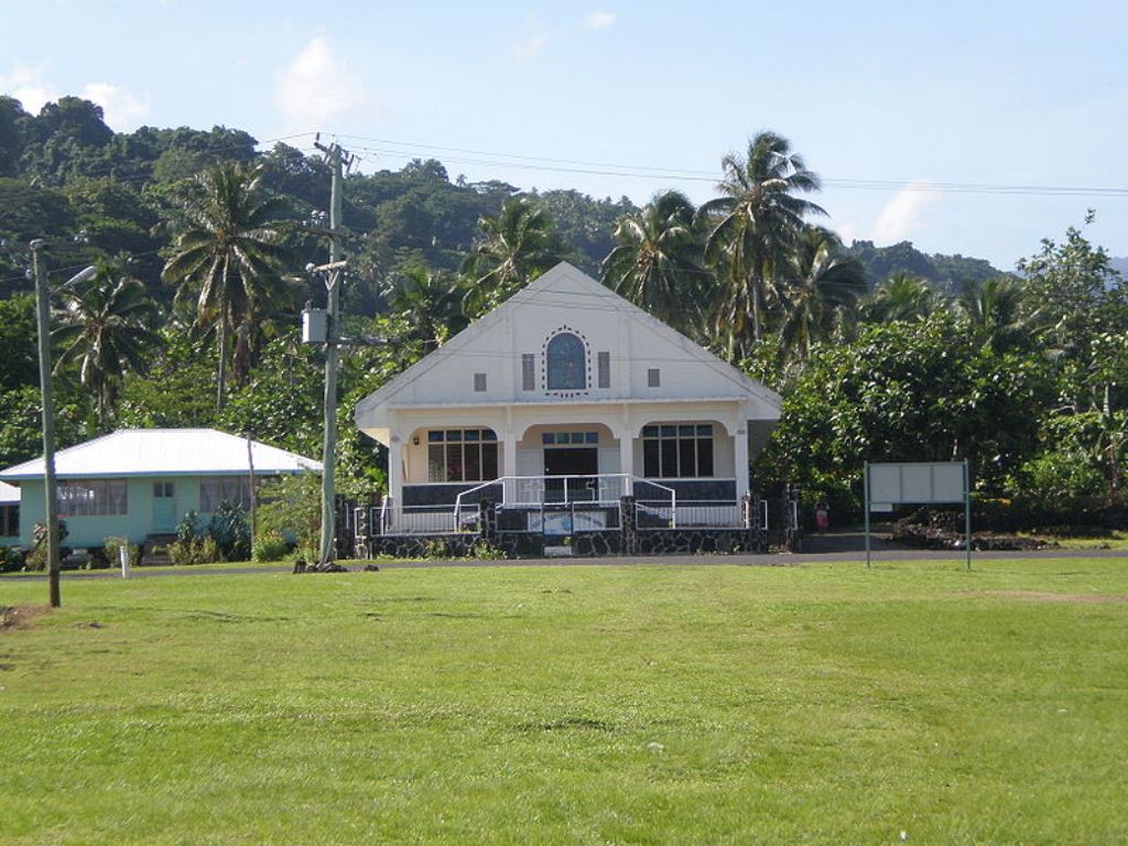 Церковь в деревне Матаваи на острове Савайи