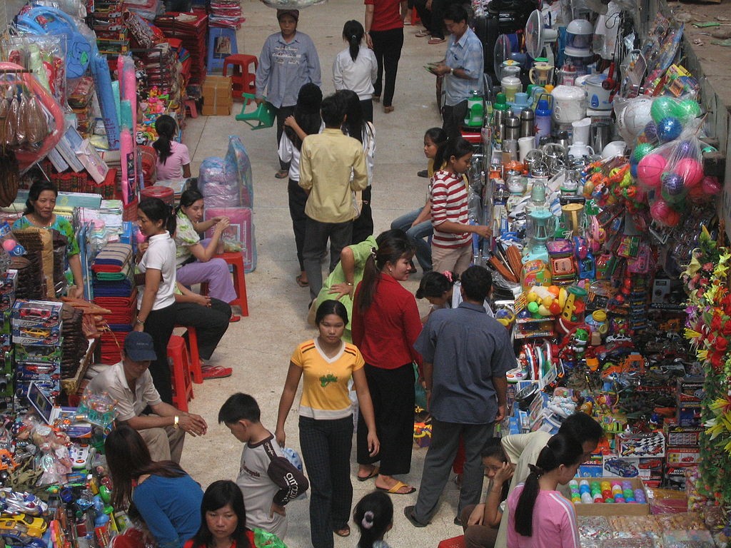 Покупки в Пномпене