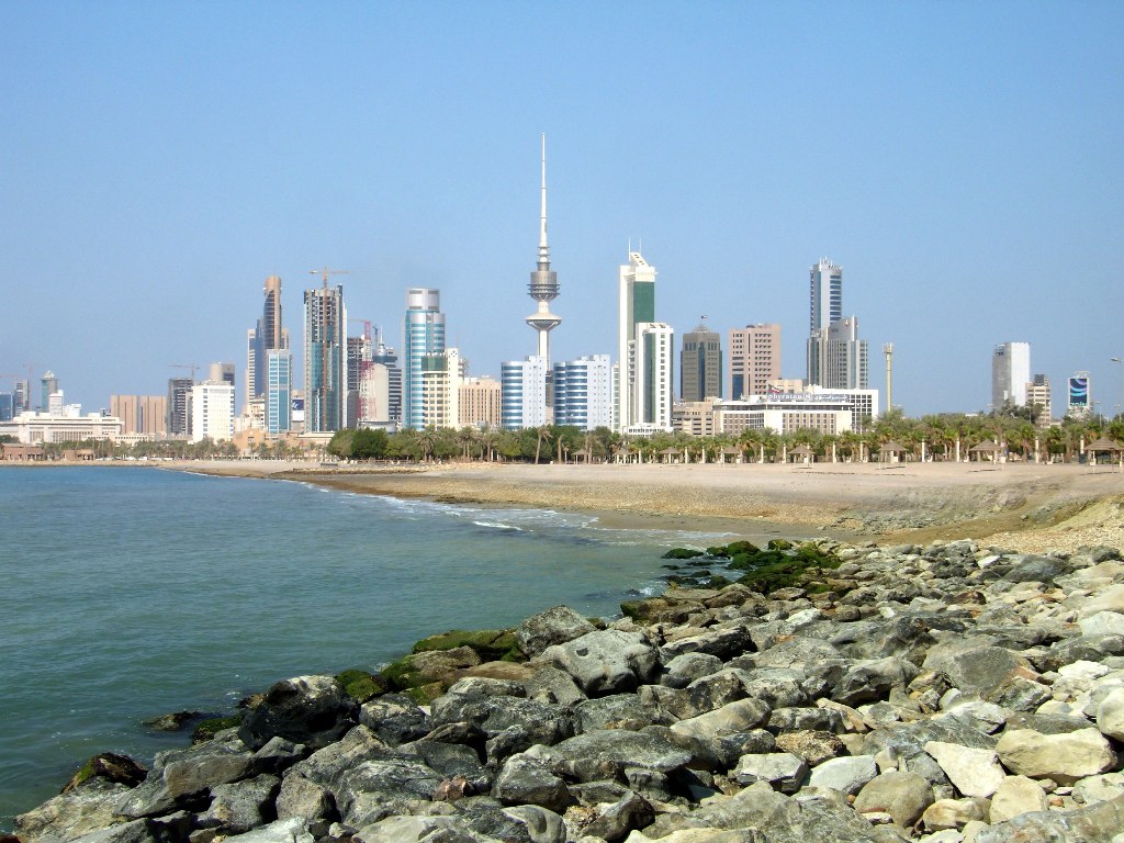 Вид на город Кувейт