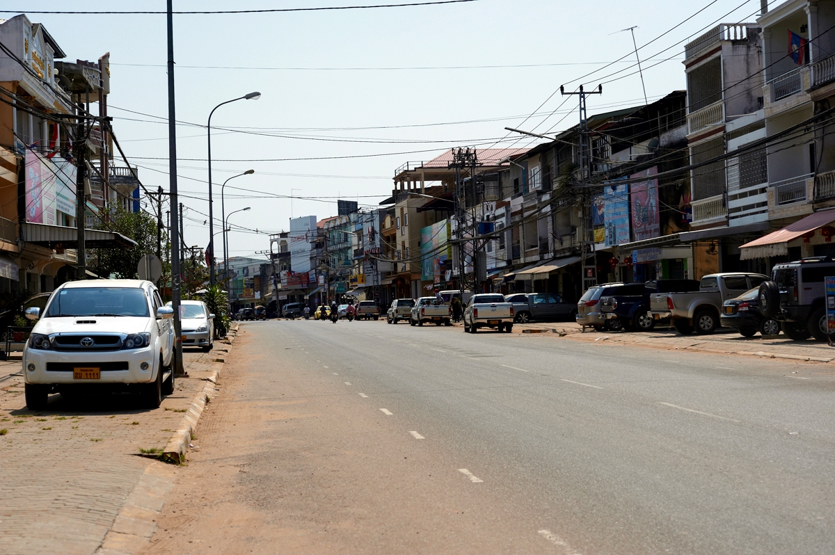 Улица города в Лаосе
