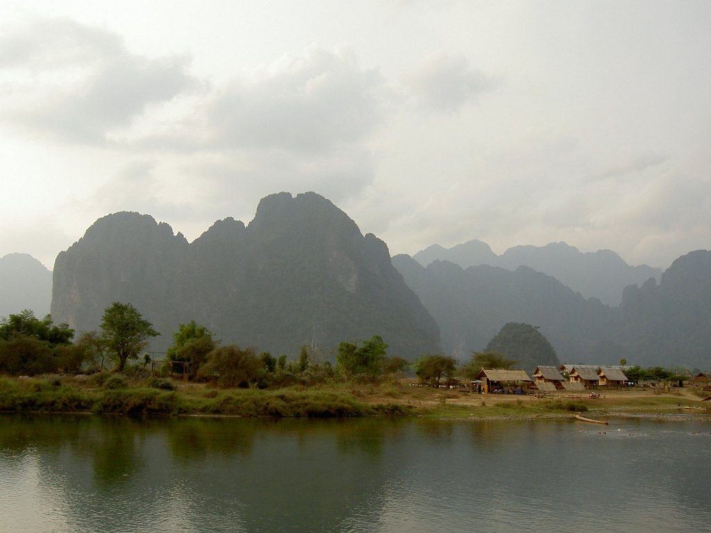 Пейзаж в Лаосе