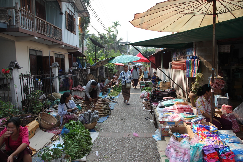 Местный рынок в Луангпхабанге