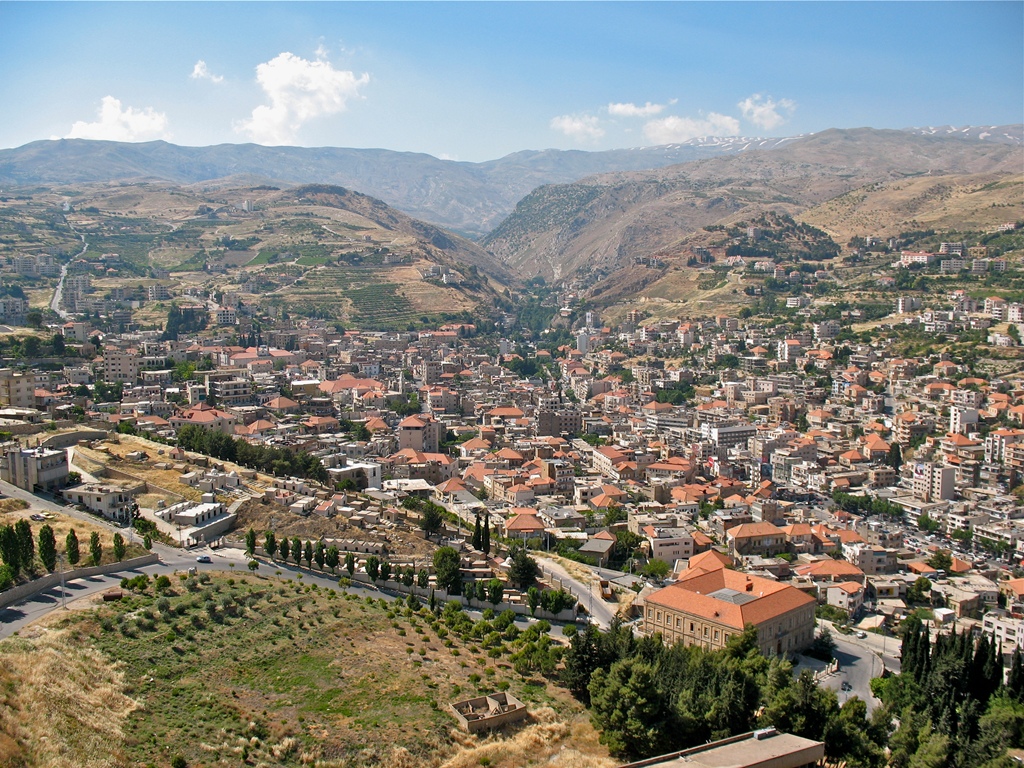 Вид на город Захле в Ливане