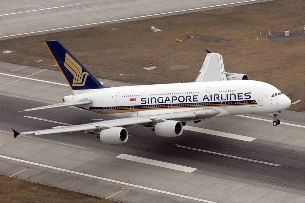 Самолет авиакомпании Сингапура