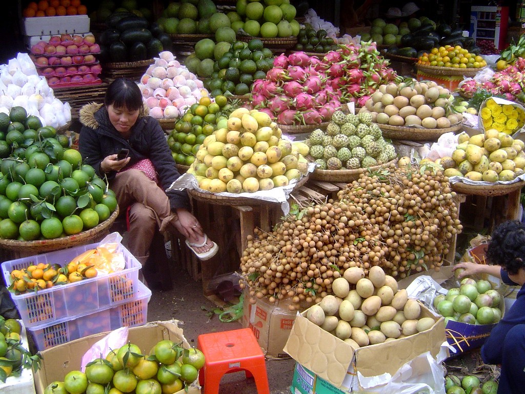 Продуктовый рынок в Ханое