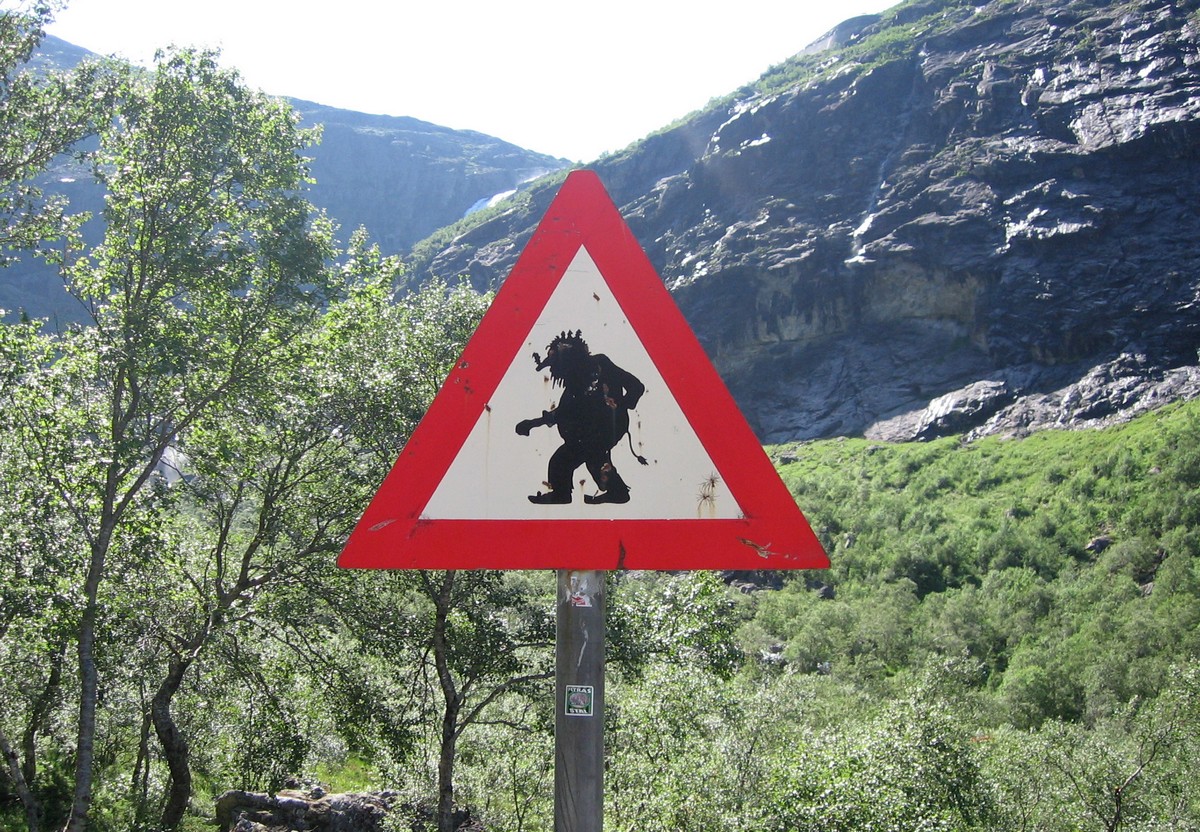 Дорога троллей в Норвегии