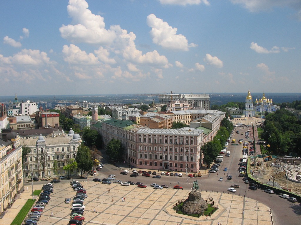 Вид на город Киев