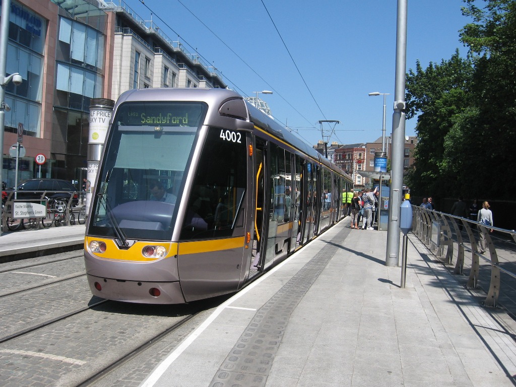 Трамвай в Дублине