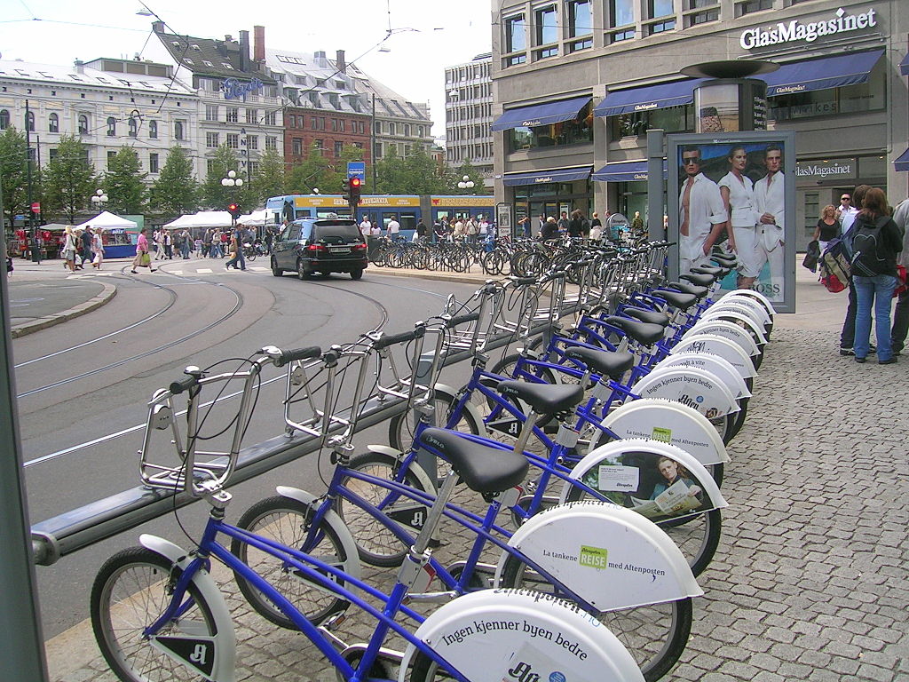 Пункт проката велосипедов, Осло