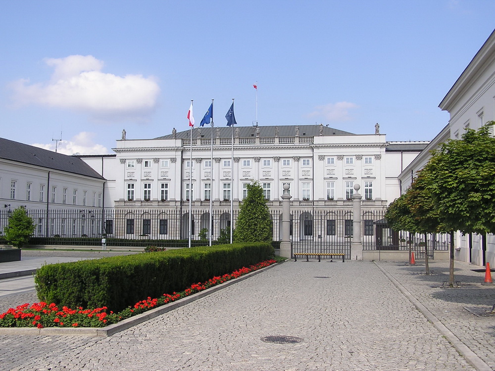 дворец президента в Варшаве