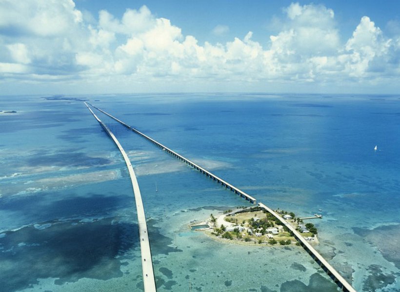 Семимильный мост во Флориде, США