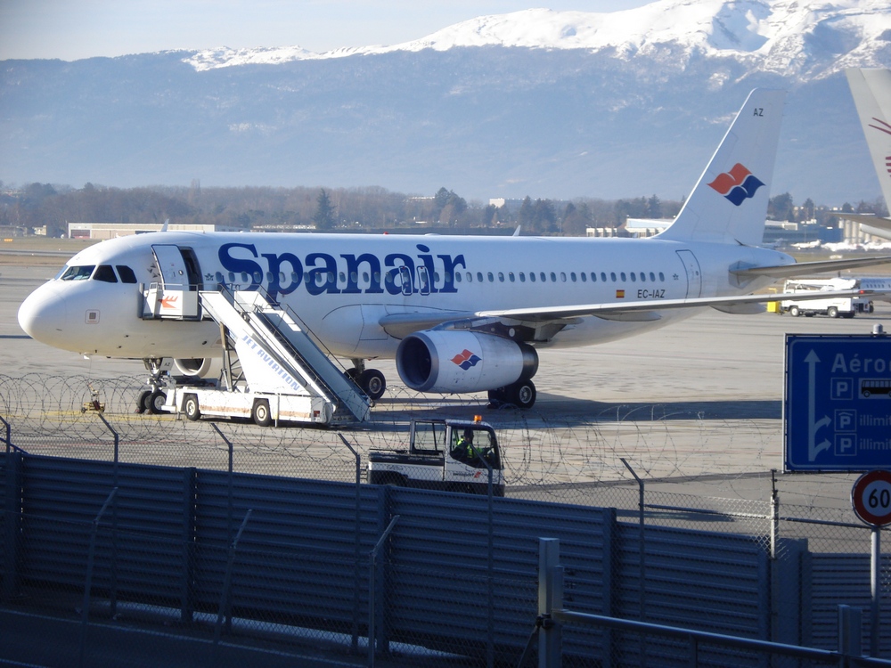 Самолет одного из испанских авиаперевозчиков