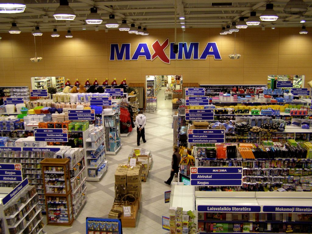 Супермаркет Максима в Вильнюсе