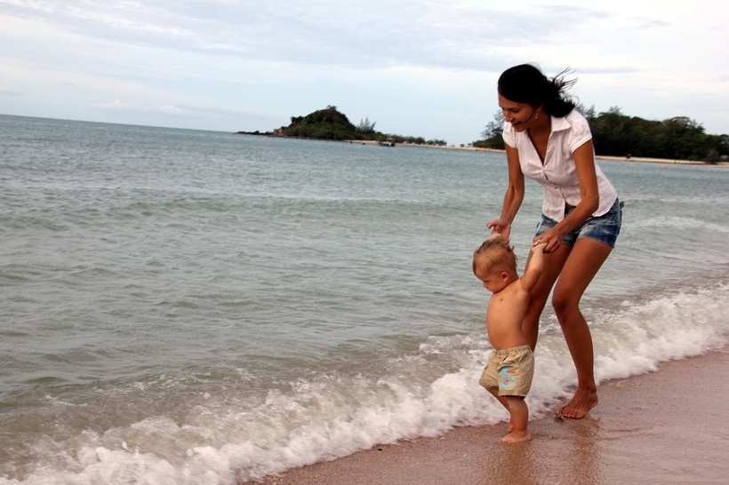 В Таиланде с ребенком